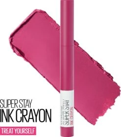 Maybelline SuperStay Ink Crayon Matte Lippenstift - 35 Treat Yourself - Roze -14 Gr -Lip Make Up Winkel 1058x1200 1