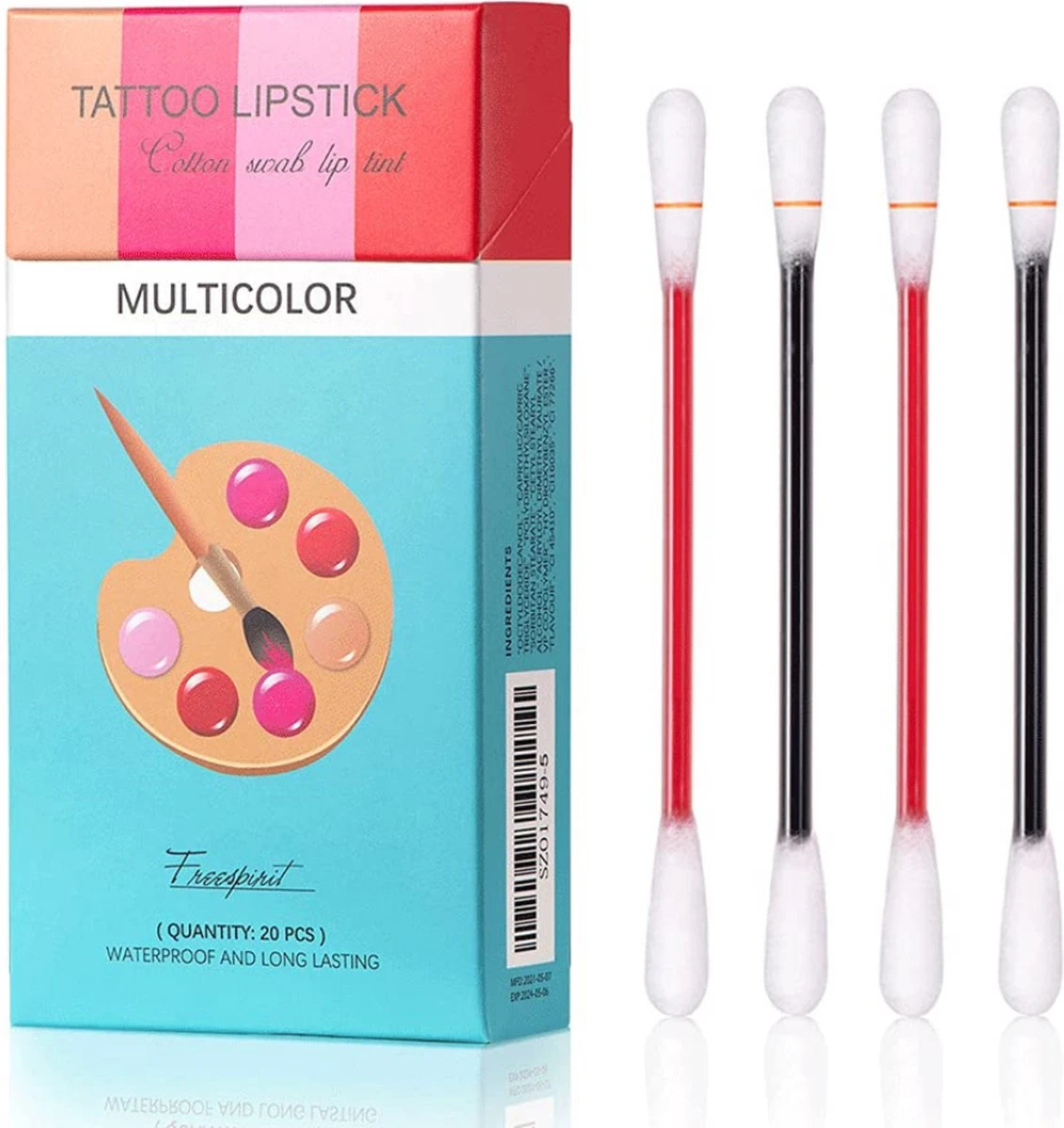 Bellive Tattoo Lipstick Red - Lipstick Dames - Tiktok - Lippenstift Wattenstaafje 20 Stuks - Lipstick Set - Waterproof Lipstick - Lippenstift Langhoudend - Long Lasting Lip Gloss - Multicolor 1 Bellive Tattoo Lipstick Red - Lipstick Dames - Tiktok - Lippenstift Wattenstaafje 20 Stuks - Lipstick Set - Waterproof Lipstick - Lippenstift Langhoudend - Long Lasting Lip Gloss - Multicolor
