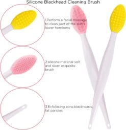 Merkloos Lip Scrub Borstel Set 4-delig - Mee Eters Verwijderen – Gezichtsreiniger – Gezichtsborstel Blackhead Remover -Lip Make Up Winkel 1166x1200 3