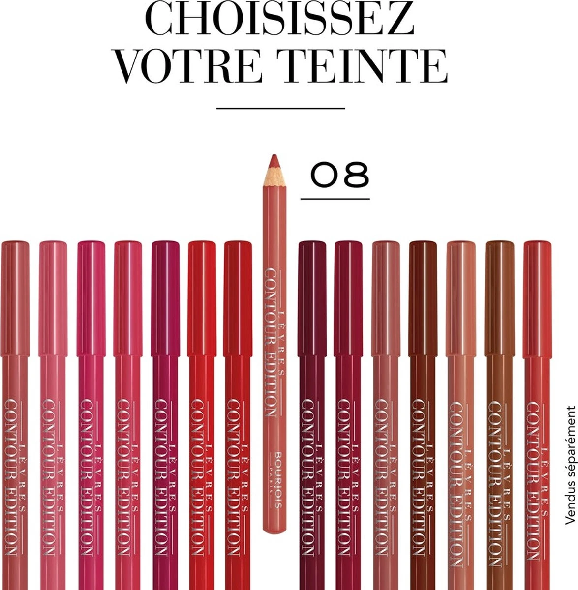 Bourjois - Levres Contour Edition Lip Liner Contour Lip Pencil 1,14 G 08 Corail Aie Aie - 4 Bourjois - Levres Contour Edition Lip Liner Contour Lip Pencil 1,14 G 08 Corail Aie Aie - - Afbeelding 4