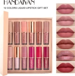 HANDAIYAN | Set Van 12 | Liquid Lipsticks | Matte Lippenstift | Vloeibare Lippenstift | Waterproof | Make Up Set | Geschenkset | Giftset | Lipstick | Lippenstift | Lipgloss 5 HANDAIYAN | Set Van 12 | Liquid Lipsticks | Matte Lippenstift | Vloeibare Lippenstift | Waterproof | Make Up Set | Geschenkset | Giftset | Lipstick | Lippenstift | Lipgloss -Lip Make Up Winkel 1177x1200 1