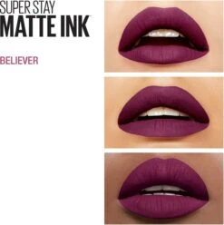 Maybelline Superstay Matte Ink Lippenstift - 40 Believer -Lip Make Up Winkel 1197x1200 4