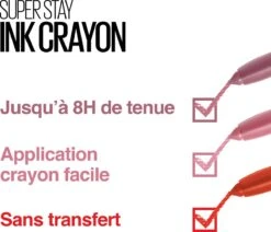 Maybelline SuperStay Ink Crayon Matte Lippenstift - 35 Treat Yourself - Roze -14 Gr -Lip Make Up Winkel 1200x1031 2