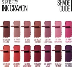 Maybelline SuperStay Ink Crayon Matte Lippenstift - 15 Lead The Way -Lip Make Up Winkel 1200x1116 1