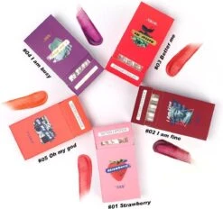 Lip Tint - Strawberry - Cheek Tint - Tattoo Lipstick - Lip And Cheek Tint - Cigarette Lip Tint - Lip Tint Peel Off - Waterproof Lipstick - Lippenstift- Lipgloss - Langhoudende Lipgloss - Cotton Swab Lip Tint - Sigaretten Lip Tint - Lip Tattoo -Lip Make Up Winkel 1200x1126 2