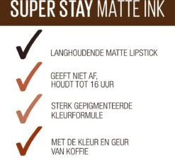 Maybelline SuperStay Matte Ink Lipstick - 260 Hazelnut Hypnotizer - Nude Lippenstift - 5 Ml -Lip Make Up Winkel 1200x1135 5