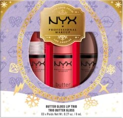 NYX Professional Makeup - Holidays 2022 Mrs Claus - Butter Gloss Trio - Lip Gloss 9 NYX Professional Makeup - Holidays 2022 Mrs Claus - Butter Gloss Trio - Lip Gloss -Lip Make Up Winkel 1200x1150