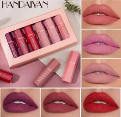 Handaiyan Lipstick Matte - Set Van 6 Kleuren - Lippenstift - Langhoudend - Make Up -Lip Make Up Winkel 1200x1161 4
