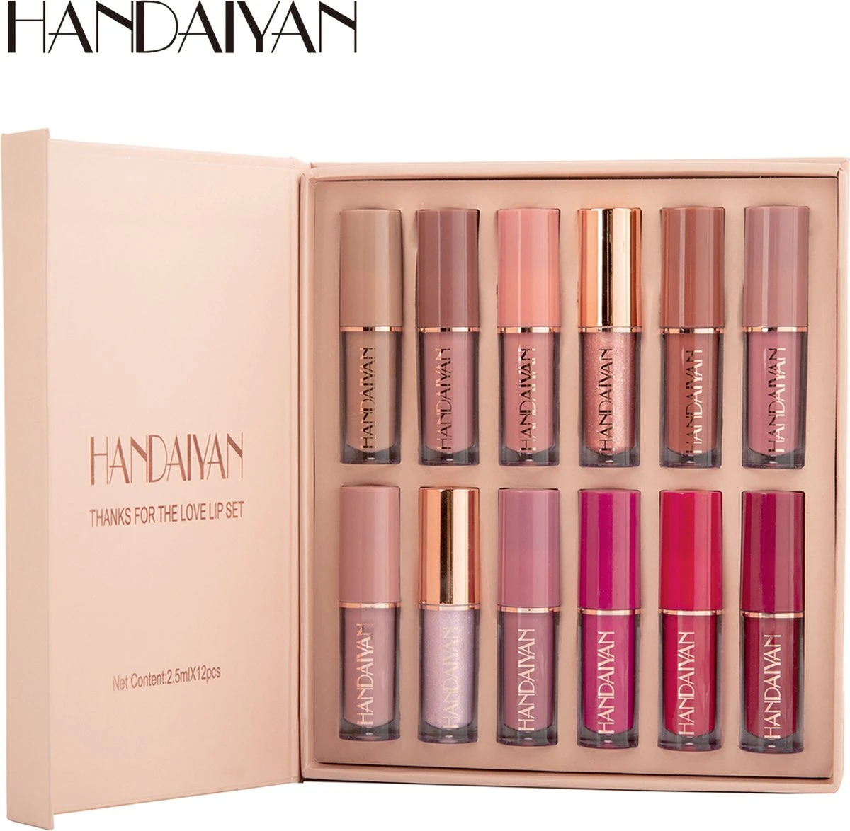 HANDAIYAN® | Set Van 12 | Liquid Lipsticks | Matte Lippenstift | Vloeibare Lippenstift | Waterproof | Make Up Set | Geschenkset | Giftset | Lipstick | Lippenstift | Lipgloss 1 HANDAIYAN® | Set Van 12 | Liquid Lipsticks | Matte Lippenstift | Vloeibare Lippenstift | Waterproof | Make Up Set | Geschenkset | Giftset | Lipstick | Lippenstift | Lipgloss