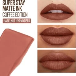 Maybelline SuperStay Matte Ink Lipstick - 260 Hazelnut Hypnotizer - Nude Lippenstift - 5 Ml -Lip Make Up Winkel 1200x1192 5
