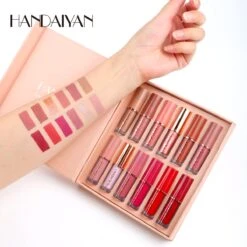 HANDAIYAN® | Set Van 12 | Liquid Lipsticks | Matte Lippenstift | Vloeibare Lippenstift | Waterproof | Make Up Set | Geschenkset | Giftset | Lipstick | Lippenstift | Lipgloss 11 HANDAIYAN® | Set Van 12 | Liquid Lipsticks | Matte Lippenstift | Vloeibare Lippenstift | Waterproof | Make Up Set | Geschenkset | Giftset | Lipstick | Lippenstift | Lipgloss -Lip Make Up Winkel 1200x1200 254