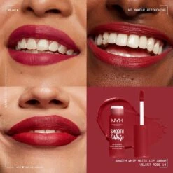 NYX Professional Makeup - Smooth Whip Matte Lip Cream Velvet Robe - Vloeibare Lippenstift - 4ML -Lip Make Up Winkel 1200x1200 255
