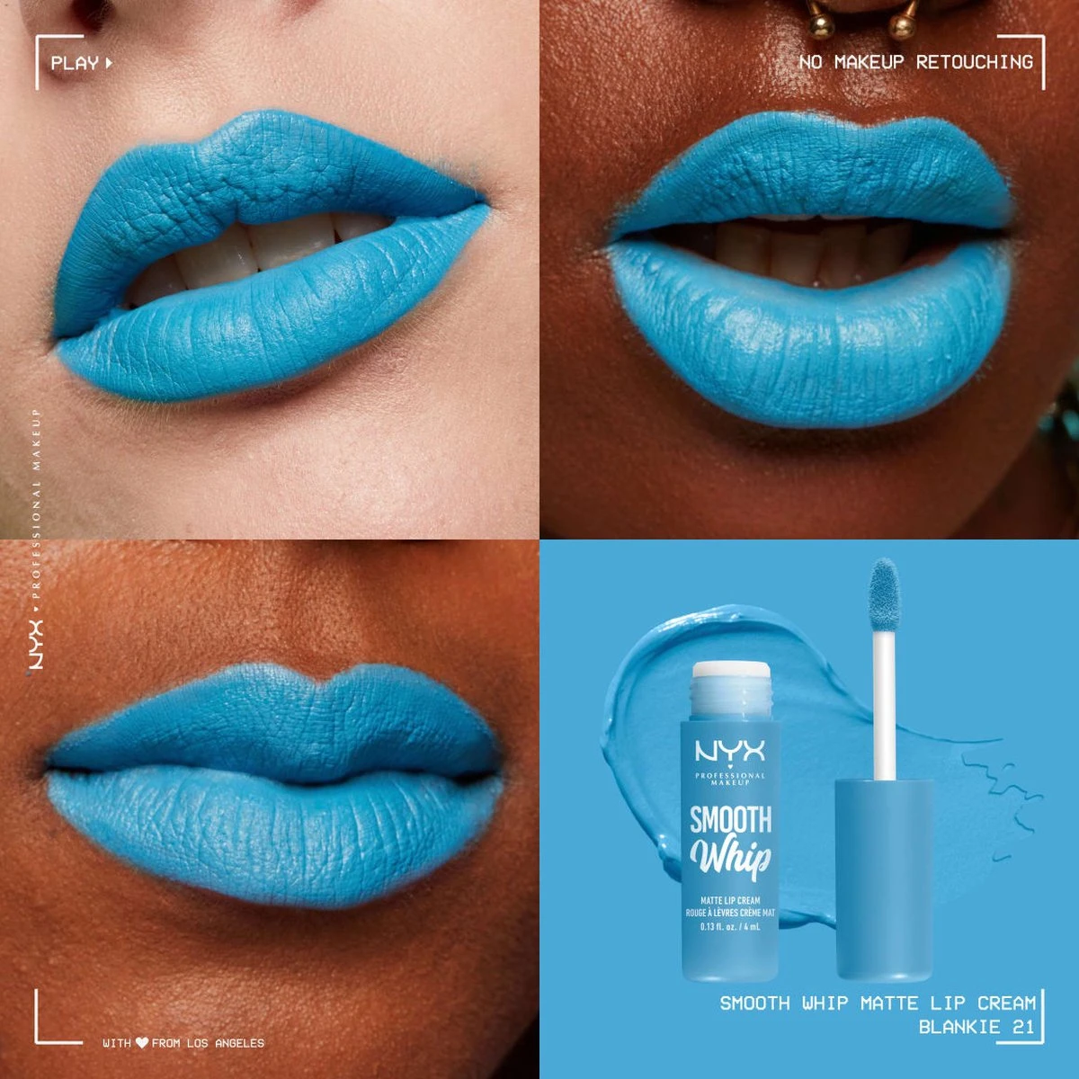 NYX Professional Makeup - Smooth Whip Matte Lip Cream Blankie - Vloeibare Lippenstift - 4ML 4 NYX Professional Makeup - Smooth Whip Matte Lip Cream Blankie - Vloeibare Lippenstift - 4ML - Afbeelding 4