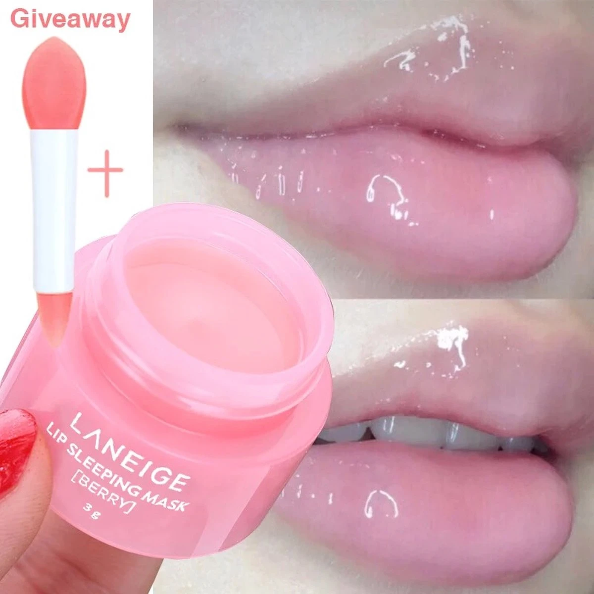 Mini Laneige Lip Sleeping Mask Lipmasker + Brush 1 Mini Laneige Lip Sleeping Mask Lipmasker + Brush