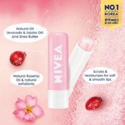 NIVEA Lipscrub & Lipverzorging In 1 Stick 4,8g - Super Zachte Lippen Met Wilde Roos En Vitamine E -Lip Make Up Winkel 1200x1200 883