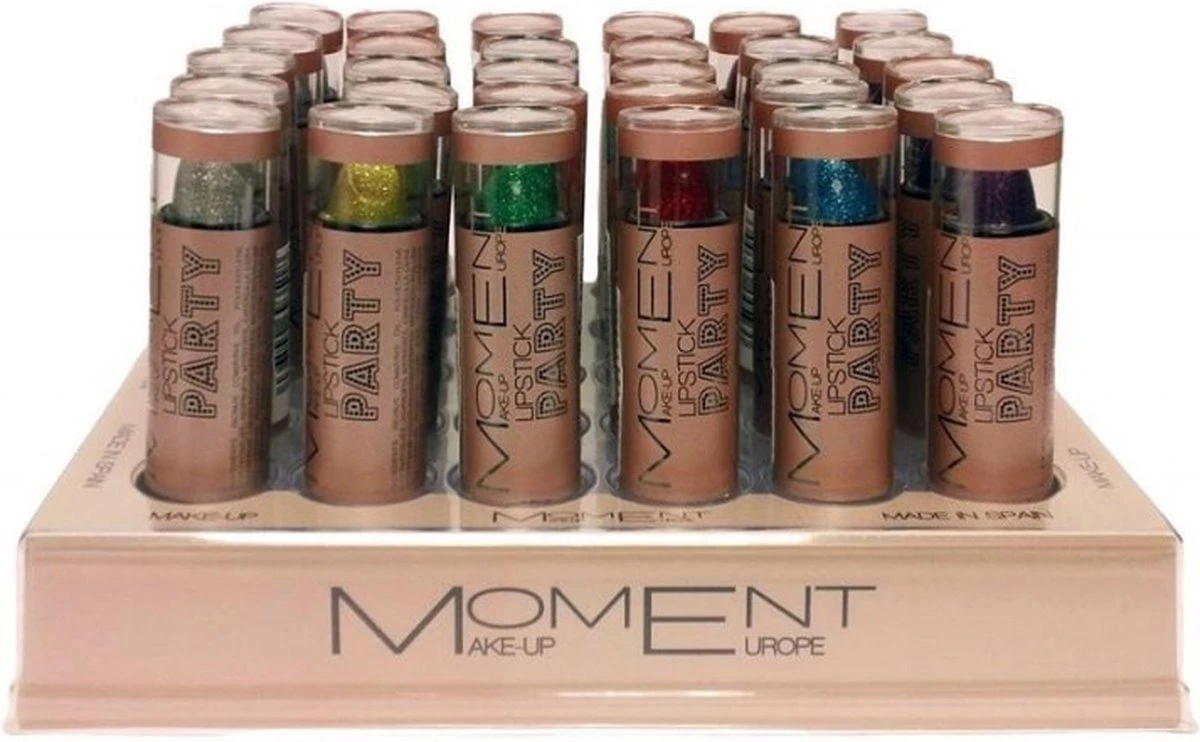 Moment - Glitter Lipstick - Transparant Met Groene Glitters / Verde - Party - 1 Stuks 2 Moment - Glitter Lipstick - Transparant Met Groene Glitters / Verde - Party - 1 Stuks - Afbeelding 2