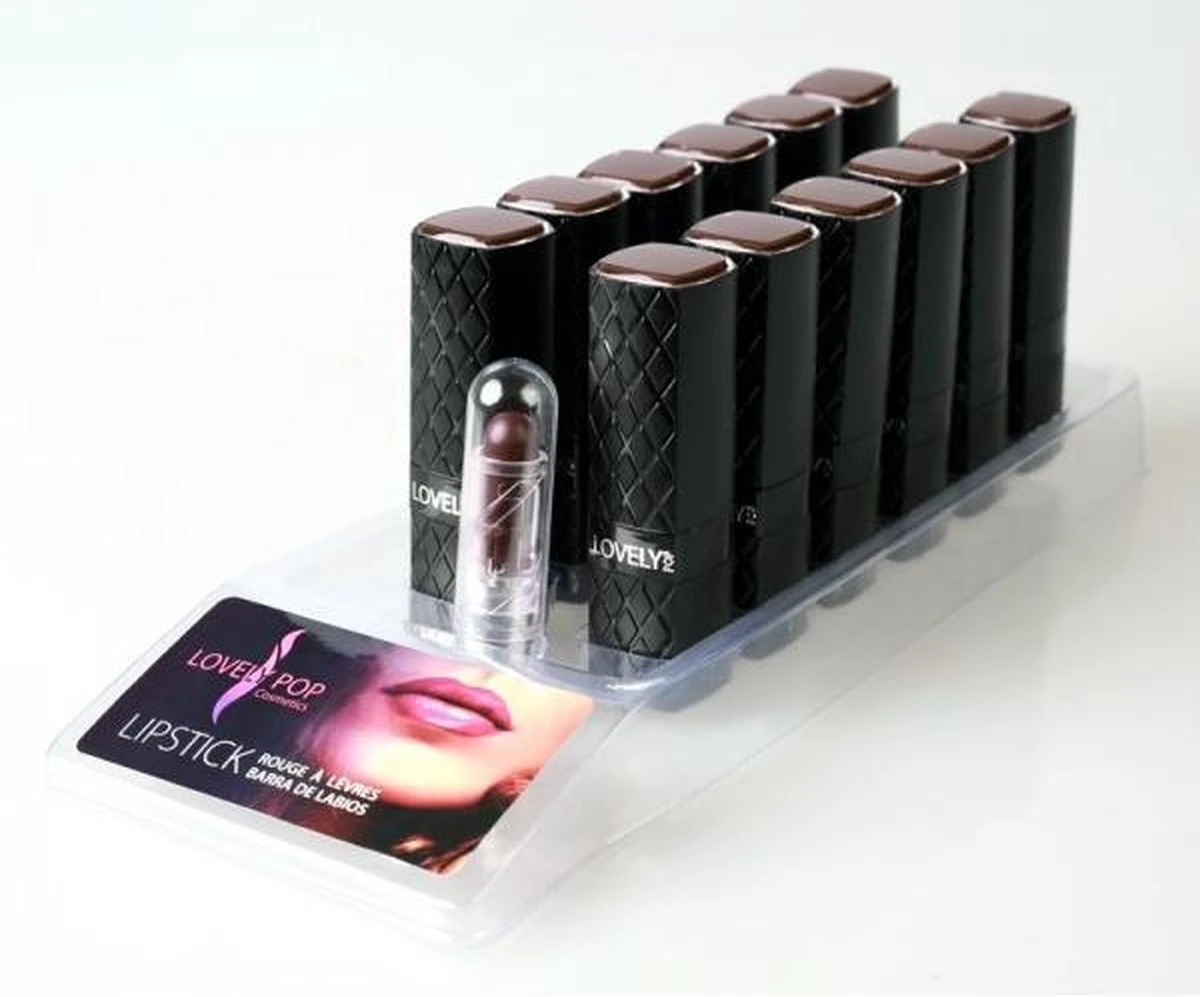 Lovely Pop Cosmetics - Lipstick - Nairobi - Intens Bruin - Nummer 40021 2 Lovely Pop Cosmetics - Lipstick - Nairobi - Intens Bruin - Nummer 40021 - Afbeelding 2