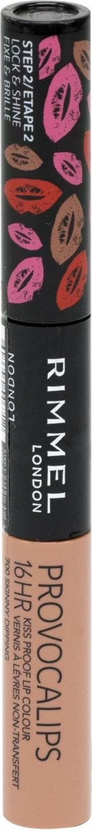 Rimmel London Provocalips Kiss Proof 16 Hr Liquid Lip - 700 Skinny Dipping - 7 Ml - Nude 9 Rimmel London Provocalips Kiss Proof 16 Hr Liquid Lip - 700 Skinny Dipping - 7 Ml - Nude - Afbeelding 9