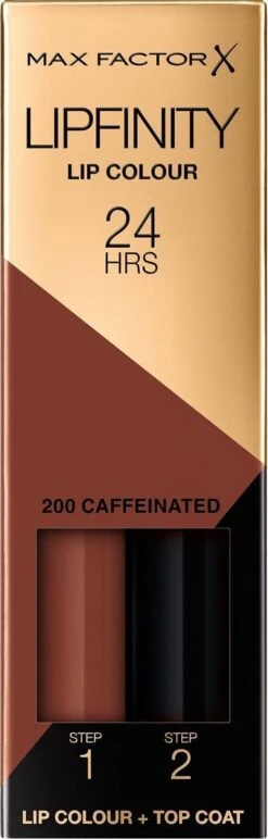 Max Factor Lipfinity Lip Colour 2-step Lippenstift - 200 Caffeinated 18 Max Factor Lipfinity Lip Colour 2-step Lippenstift - 200 Caffeinated -Lip Make Up Winkel 384x1200 2