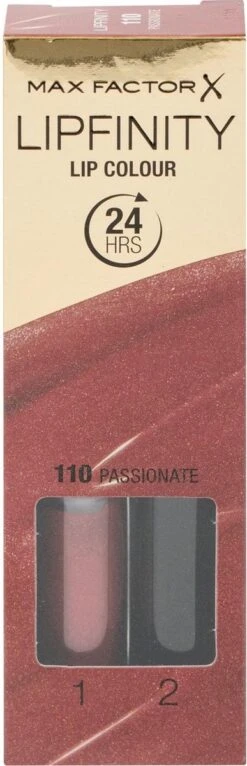 Max Factor Lipfinity Lip Colour Lippenstift - 110 Passionate -Lip Make Up Winkel 387x1200 1