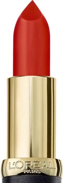 L'Oréal Paris Color Riche Matte Lippenstift - 348 Brick Vintage -Lip Make Up Winkel 414x1200 1