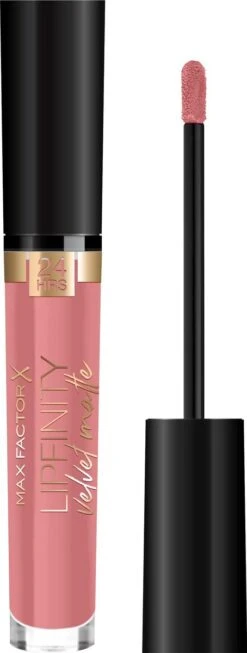 Max Factor Lipfinity Velvet Matte Lippenstift - 045 Posh Pink Nude -Lip Make Up Winkel 454x1200 2