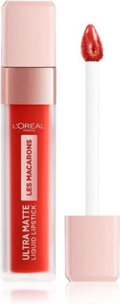L’Oréal Paris Les Macarons Langhoudende Matte Lipstick - 832 Strawberry Sauvage - Roze - 6,7 Ml -Lip Make Up Winkel 476x1200
