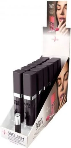 Lovely Pop Cosmetics - Vloeibare Lipstick - Mat - 24H - Donker Paars, Bijna Zwart - Nummer 40318 -Lip Make Up Winkel 575x1200 1