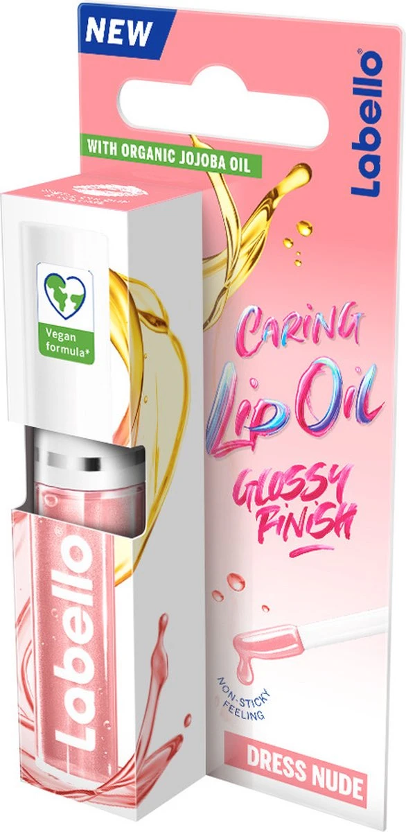 Labello Caring Lip Oil Dress Nude - 5.5 Ml 8 Labello Caring Lip Oil Dress Nude - 5.5 Ml - Afbeelding 8