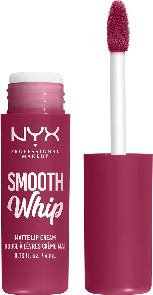 NYX Professional Makeup - Smooth Whip Matte Lip Cream Fuzzy Slippers - Vloeibare Lippenstift - 4ML 1 NYX Professional Makeup - Smooth Whip Matte Lip Cream Fuzzy Slippers - Vloeibare Lippenstift - 4ML