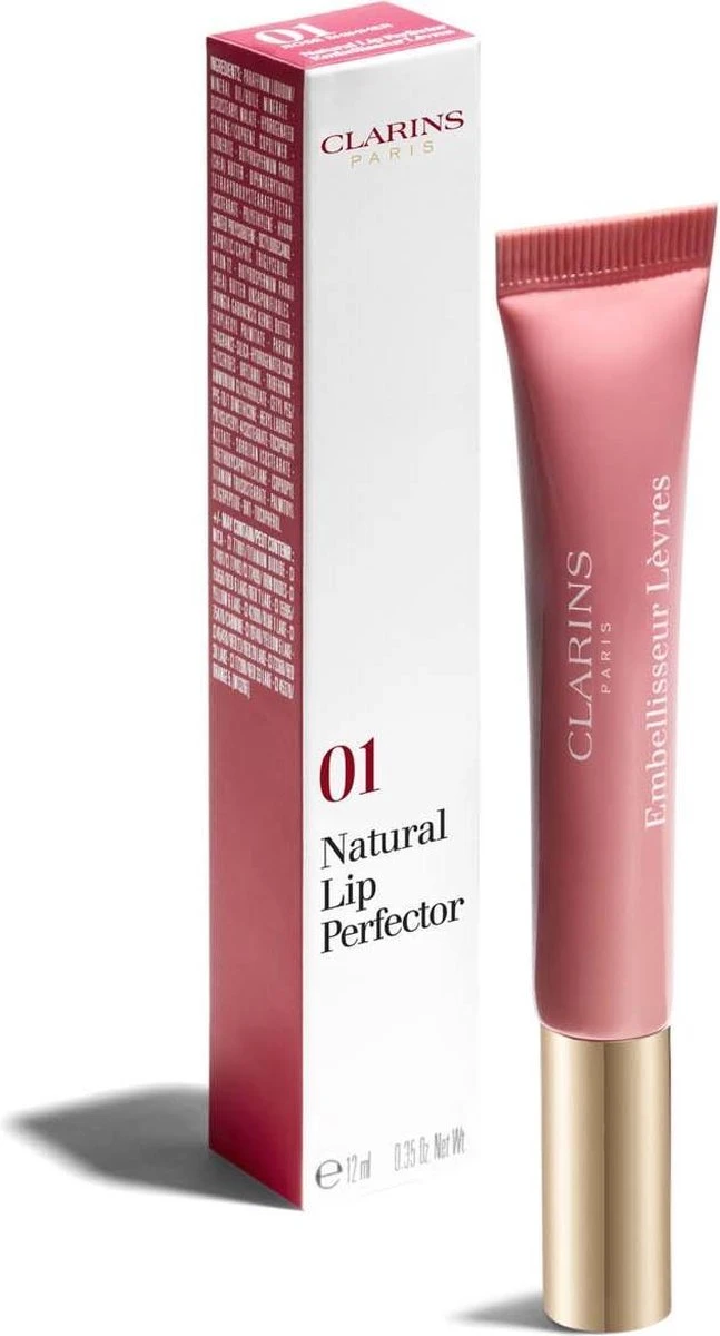 Clarins Instant Light Natural Lip Perfector - 01 Rose Shimmer - Lipgloss - 12 Ml 5 Clarins Instant Light Natural Lip Perfector - 01 Rose Shimmer - Lipgloss - 12 Ml - Afbeelding 5