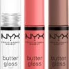 NYX Professional Makeup - Holidays 2022 Mrs Claus - Butter Gloss Trio - Lip Gloss