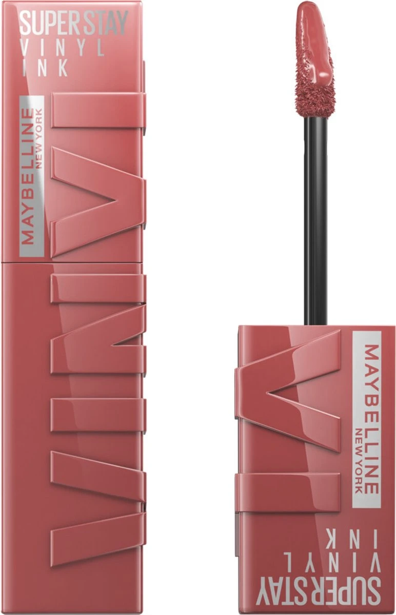 Maybelline New York - SuperStay Vinyl Ink Lipstick - 35 Cheeky - Nude - Langhoudende Lippenstift - 4.2 Ml 1 Maybelline New York - SuperStay Vinyl Ink Lipstick - 35 Cheeky - Nude - Langhoudende Lippenstift - 4.2 Ml
