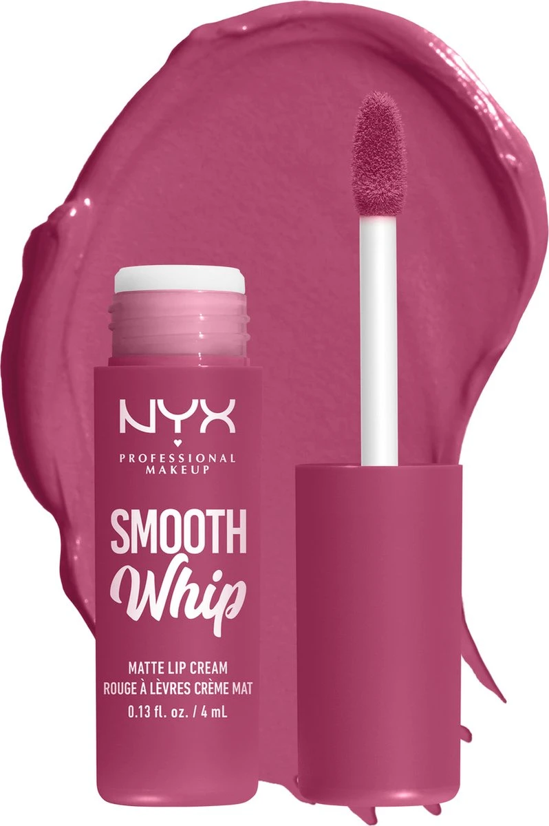 NYX Professional Makeup - Smooth Whip Matte Lip Cream Onesie Funsie - Vloeibare Lippenstift - 4ML 2 NYX Professional Makeup - Smooth Whip Matte Lip Cream Onesie Funsie - Vloeibare Lippenstift - 4ML - Afbeelding 2