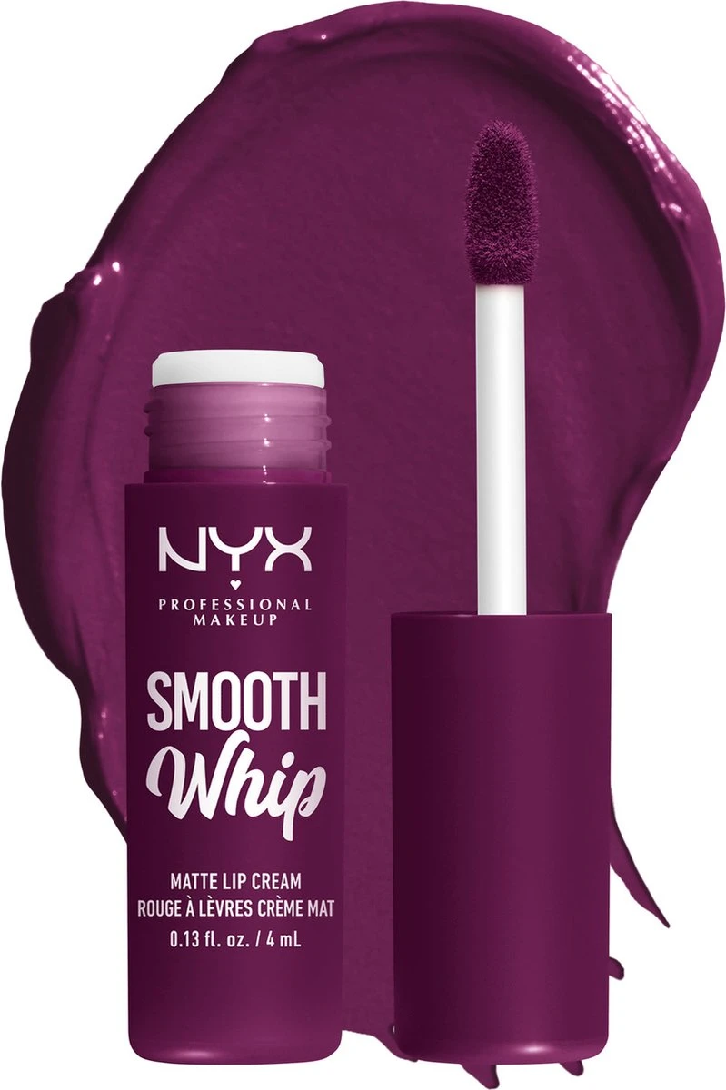 NYX Professional Makeup - Smooth Whip Matte Lip Cream Berry Bed Sheet - Vloeibare Lippenstift - 4ML 2 NYX Professional Makeup - Smooth Whip Matte Lip Cream Berry Bed Sheet - Vloeibare Lippenstift - 4ML - Afbeelding 2