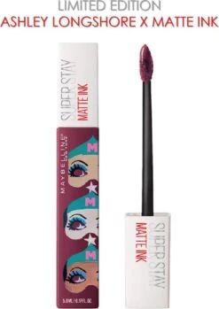 Maybelline Superstay Langhoudende Lippenstift - Matte Ink X Ashley Longshore - 40 Believer - Paars - Limited Edition 19 Maybelline Superstay Langhoudende Lippenstift - Matte Ink X Ashley Longshore - 40 Believer - Paars - Limited Edition -Lip Make Up Winkel 849x1200
