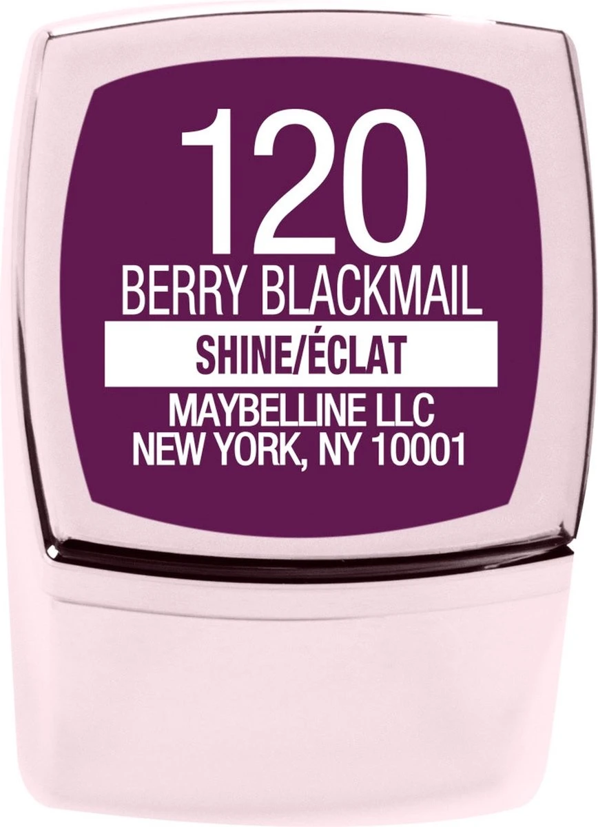 Maybelline Color Sensational Shine Compulsion Lippenstift - 120 Berry Blackmail 4 Maybelline Color Sensational Shine Compulsion Lippenstift - 120 Berry Blackmail - Afbeelding 4