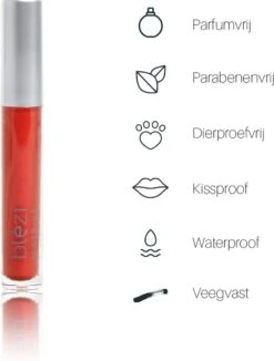 Blèzi® Lip Fix 95 Gracious Red - Lipstick - Lippenstift Langhoudend - Rood Bruin -Lip Make Up Winkel 909x1200