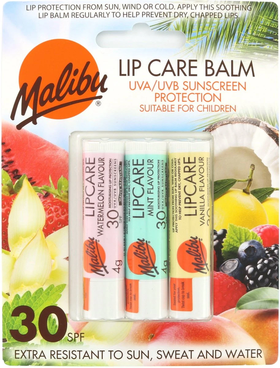 Malibu Lip Care Balm SPF 30 1 Malibu Lip Care Balm SPF 30