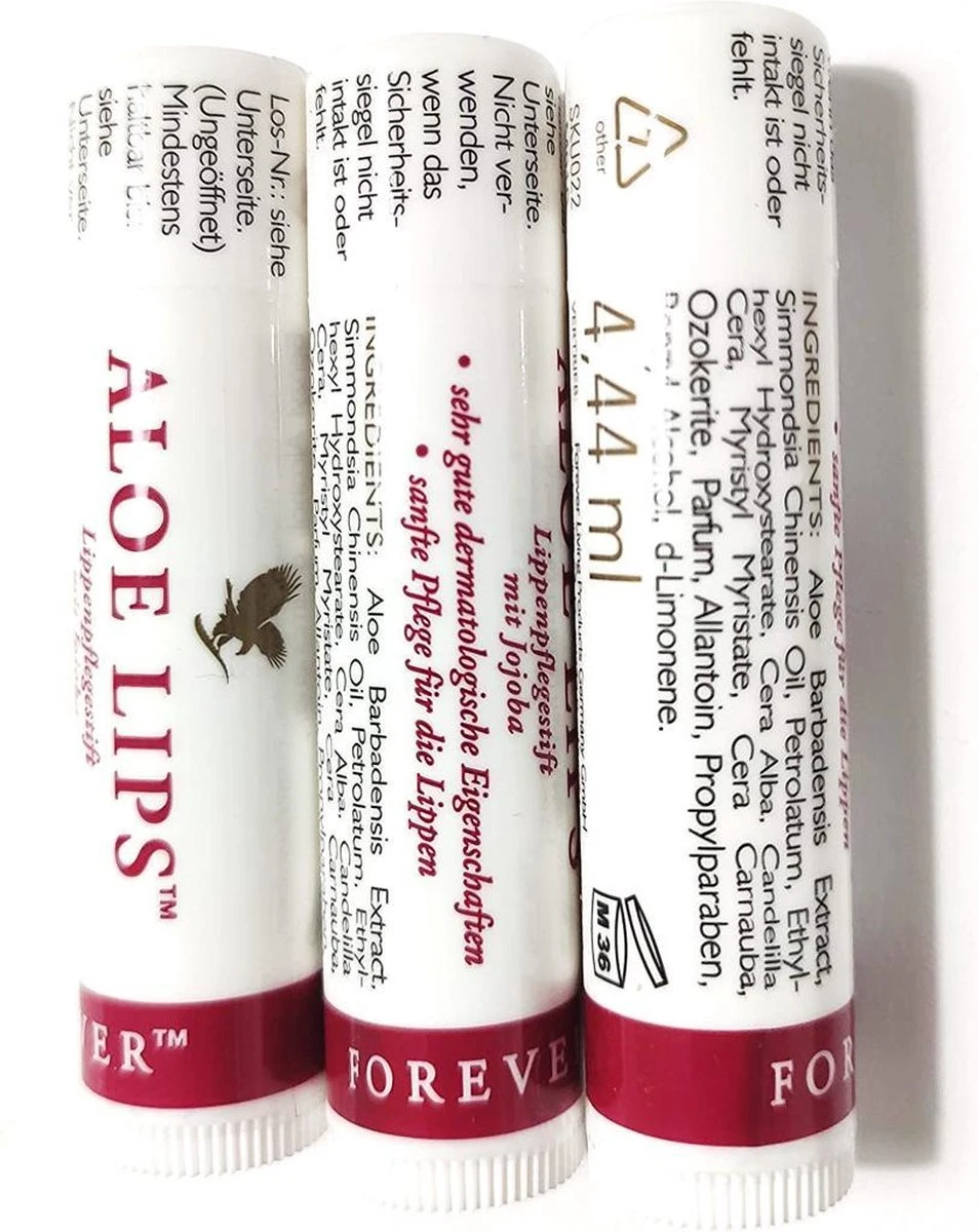 Forever Aloe Lips - Voordeelpakket 3x Sticks 1 Forever Aloe Lips - Voordeelpakket 3x Sticks