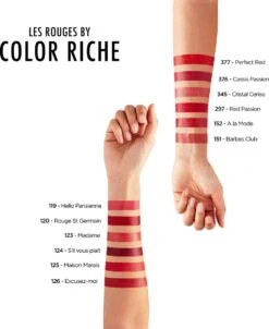 L’Oréal Paris Lippenstift Color Riche Satin - 125 Maison Marais Rood -Lip Make Up Winkel 983x1200