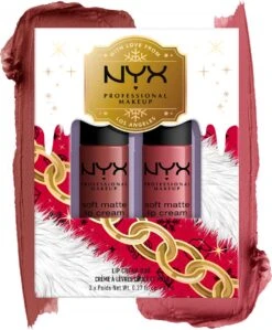 NYX Professional Makeup - Holidays 2022 Mrs Claus - Soft Matte Lip Cream Duo 02 - Roze -Lip Make Up Winkel 990x1200