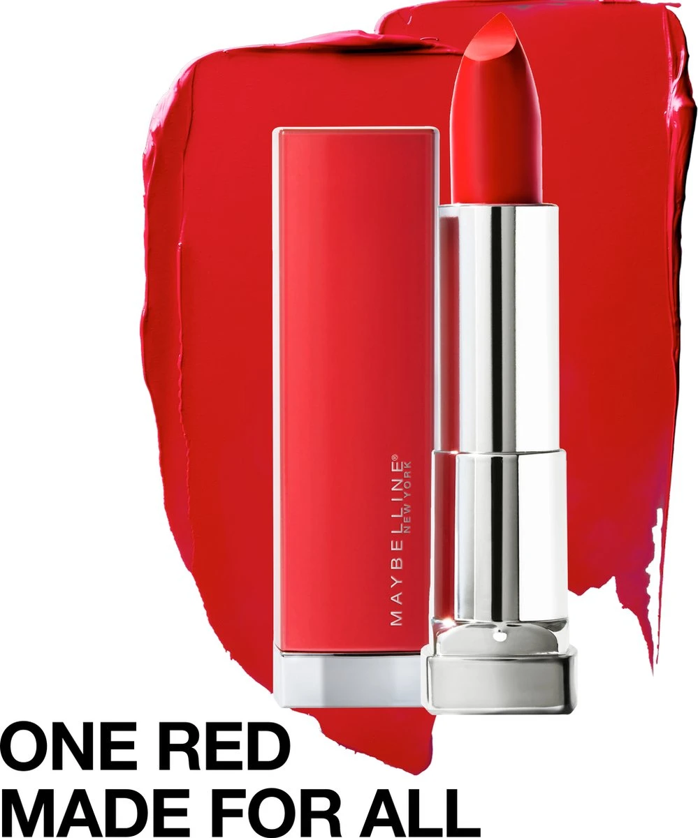 Maybelline Color Sensational Made For All Lippenstift - 382 Red For Me - Rood - Mat 11 Maybelline Color Sensational Made For All Lippenstift - 382 Red For Me - Rood - Mat - Afbeelding 11